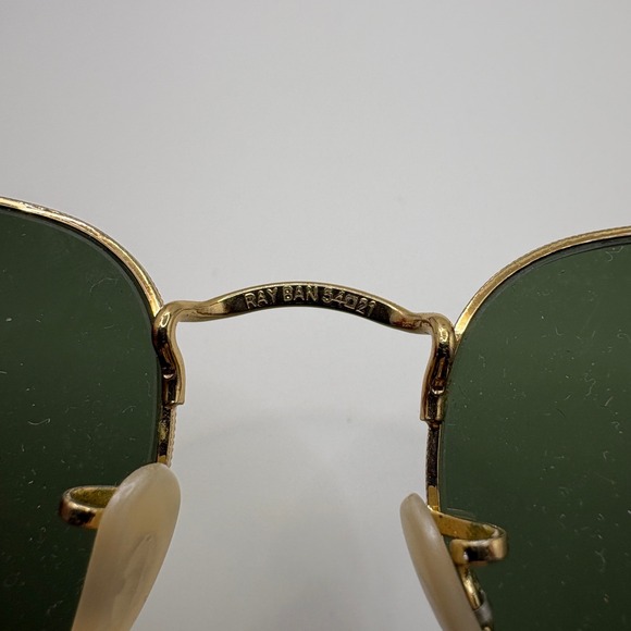 Ray-Ban RB3548N Hexagonal Flat Lenses Gold Sunglasses 54-21-145 001 - Picture 6 of 6